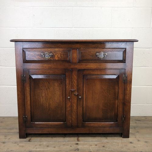 Antique Oak Dresser Base Sideboard