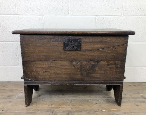 Small 18th Century Joined Oak Coffer