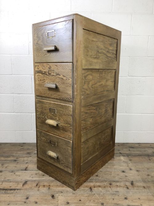 fig 2. Antique Oak Filing Cabinet