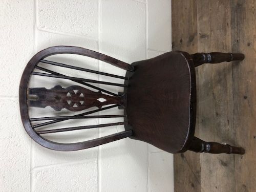 fig 1. Antique Ash and Elm Child’s Wheelback Chair