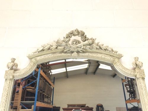 fig 1. Large Antique Mirror and Console Table