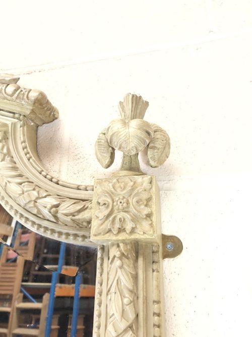 fig 2. Large Antique Mirror and Console Table