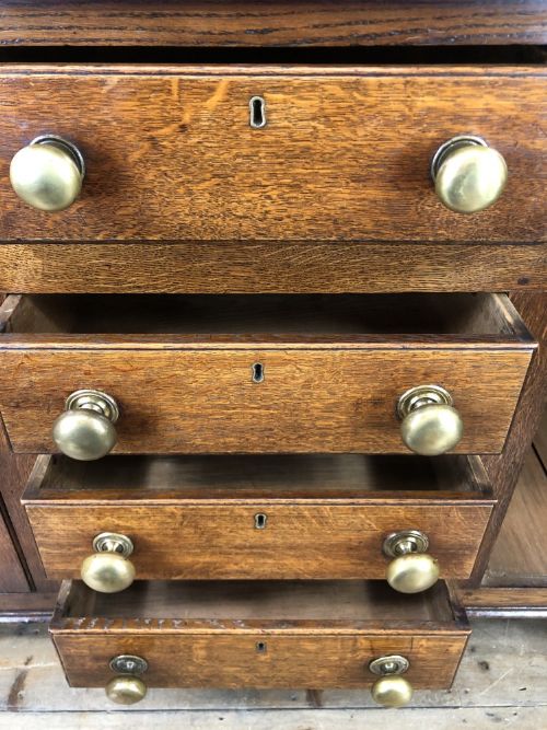 fig 1. 19th Century Antique Oak Dresser