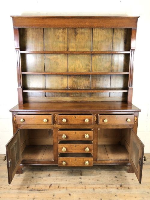 fig 2. 19th Century Antique Oak Dresser