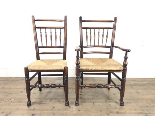 fig 2. Set of Eight Spindle Back Chairs