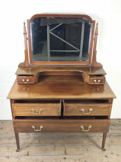 fig 1. Edwardian Inlaid Mahogany Dressing Table