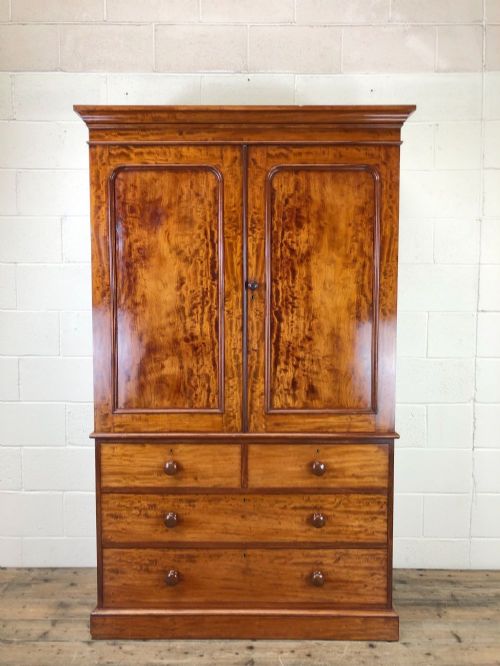 Antique Mahogany Press Cupboard by ‘Heal & Son, London’