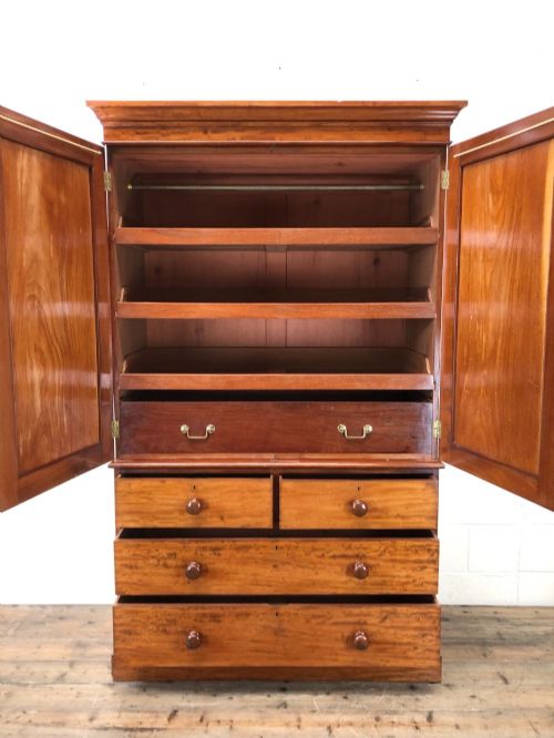 fig 1. Antique Mahogany Press Cupboard by ‘Heal & Son, London’