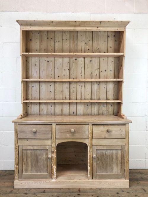 fig 2. Rustic Antique Pine Kitchen Dresser