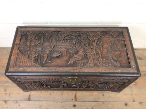fig 1. Carved Camphorwood Chest or Trunk