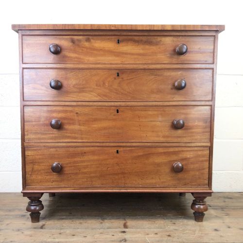 fig 1. Antique Mahogany Chest of Drawers