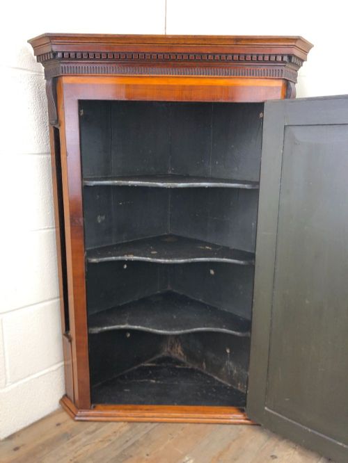 fig 1. Georgian Oak Hanging Corner Cupboard