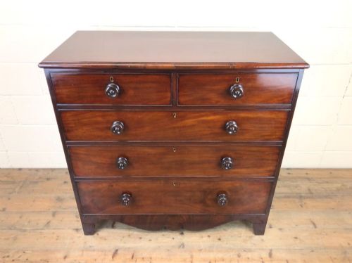 fig 1. Antique Mahogany Chest of Drawers