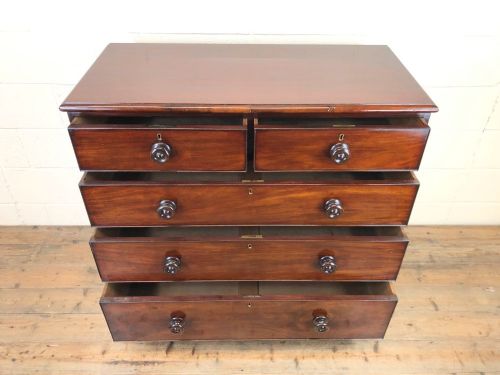 fig 2. Antique Mahogany Chest of Drawers
