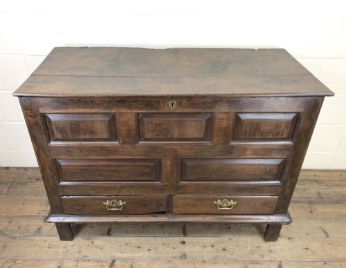 fig 1. 18th Century Welsh Oak Mule Chest