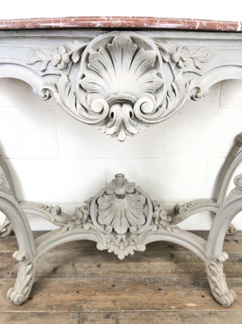 fig 2. French Marble Top Console Table