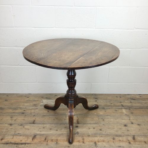 Antique Georgian Oak Tilt Top Table