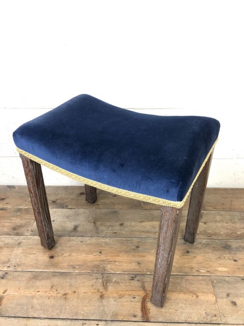 fig 2. Antique Oak George VI Coronation Stool