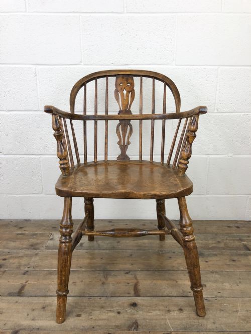 fig 2. Pair of Antique Windsor Armchairs