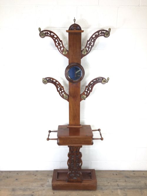 Victorian Mahogany Tree Shape Hall Stand
