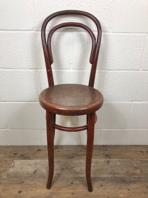 Small Red Bentwood Chair