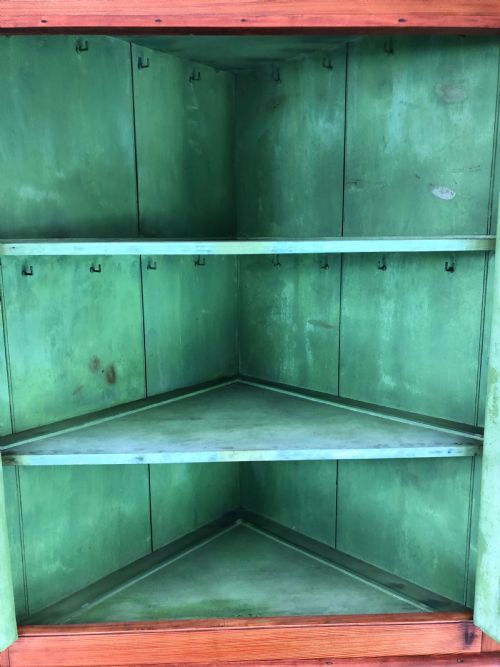 fig 2. Victorian Pine Two Stage Corner Cupboard