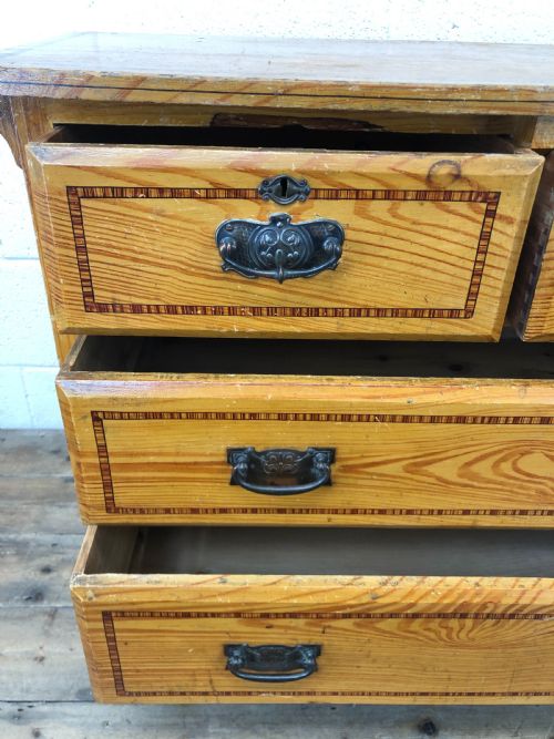 fig 2. Early 20th Century Pine Chest of Drawers