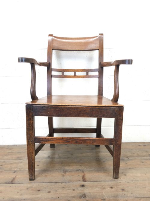 fig 1. Antique 19th Century Welsh Oak Farmhouse Chair