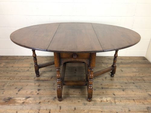 fig 1. 19th Century Oak Gateleg Dining Table