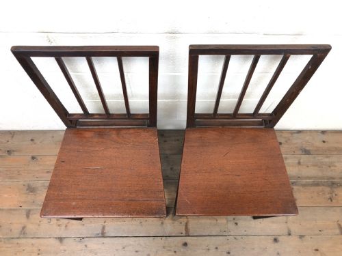 fig 2. Pair of 19th Century Country Oak Farmhouse Chairs