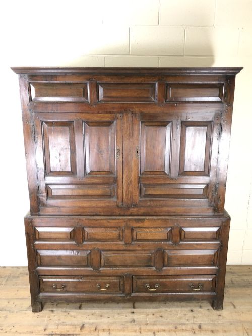 fig 1. Large 18th Century Welsh Oak Hanging Cupboard