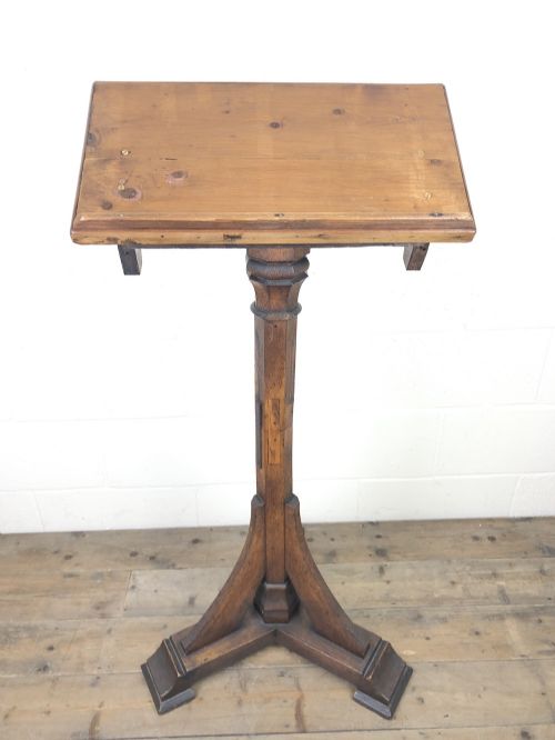 Antique Wooden Lectern Book Stand