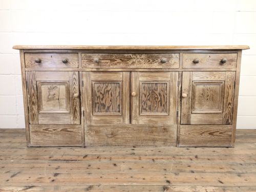 fig 1. Pitch Pine Sideboard with Four Cupboards