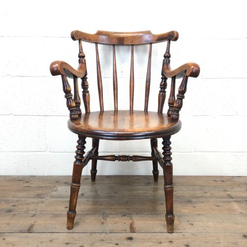Antique Early 20th Century Ash Armchair