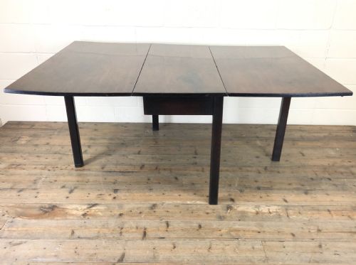 fig 2. 18th Century Mahogany Drop Leaf Table
