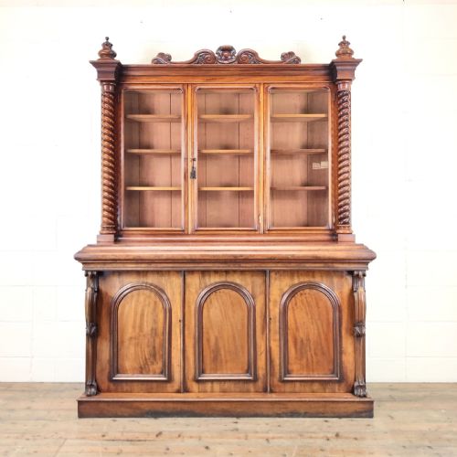 Victorian Mahogany Glazed Bookcase