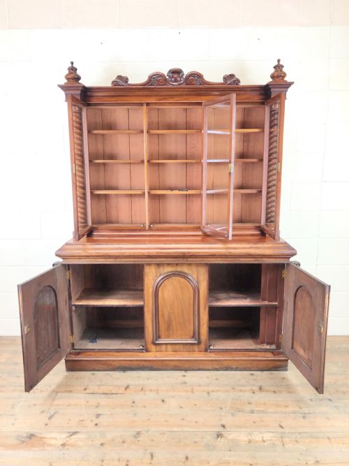 fig 2. Victorian Mahogany Glazed Bookcase