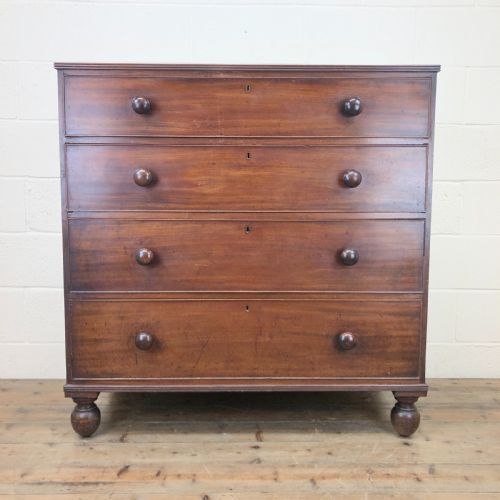 Large Antique Mahogany Chest of Drawers