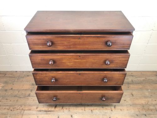 fig 2. Large Antique Mahogany Chest of Drawers