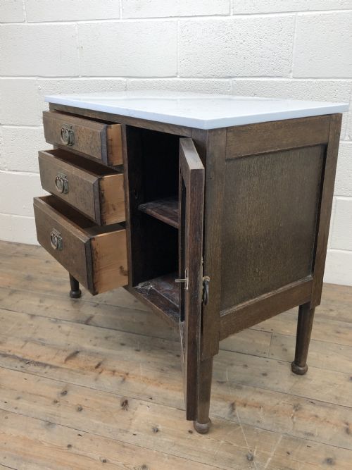 fig 2. Antique Marble Topped Washstand