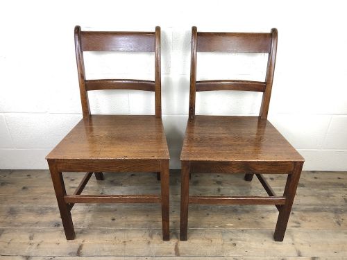 fig 2. Pair of Antique Welsh Oak Farmhouse Chairs
