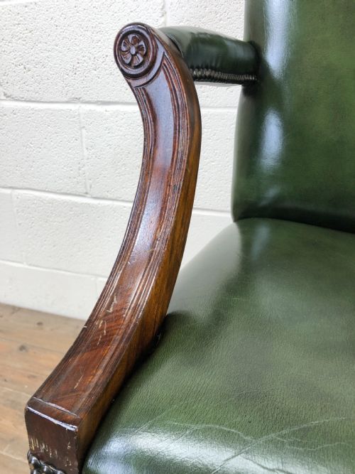 fig 2. Early 20th Century Antique Leather Armchair