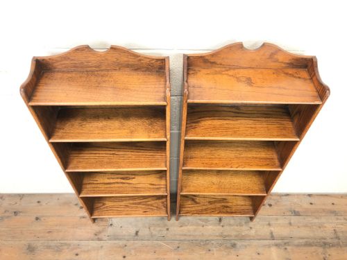 fig 2. Pair of Early 20th Century Oak Bookcases