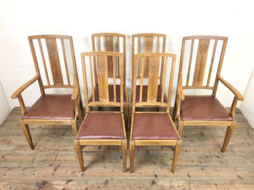 Antique Set of Six Dining Chairs