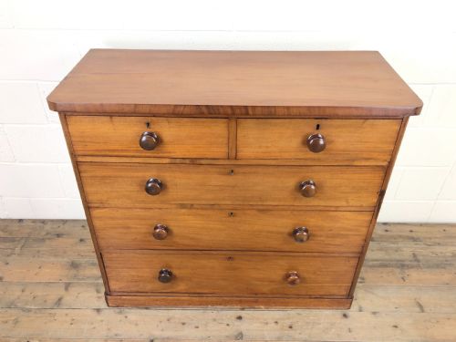 fig 1. Victorian Mahogany Straight Front Chest of Drawers