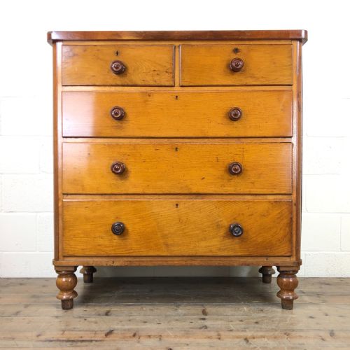 Victorian Oak Straight Front Chest of Drawers