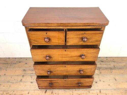 fig 2. Victorian Mahogany Chest of Drawers