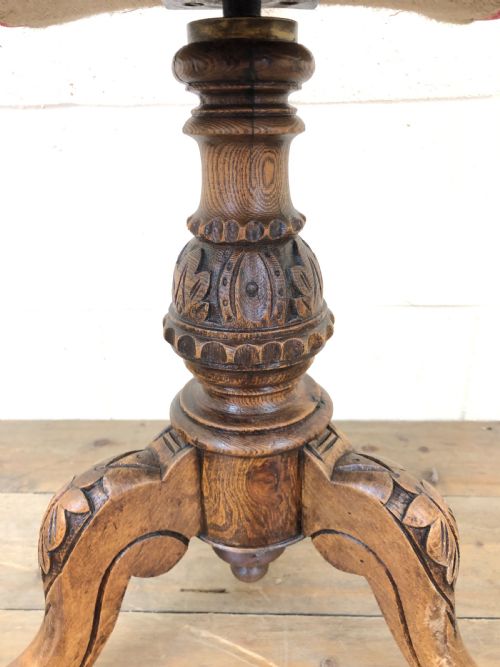 fig 1. Victorian Upholstered Piano Stool