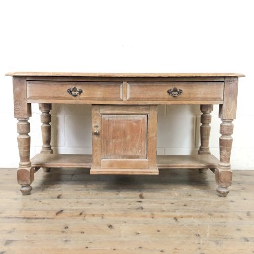 Antique Pine and Oak Washstand with Cupboard