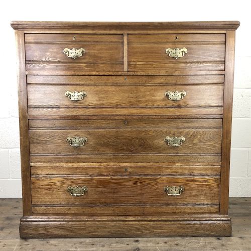 Large Antique Ash Chest of Drawers